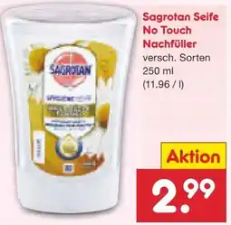 Netto Marken-Discount Sagrotan Hygiene Seife No-Touch Nachfüller Angebot
