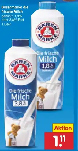 Netto Marken-Discount Bärenmarke Die Frische Milch Angebot