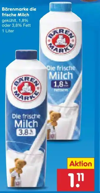 Netto Marken-Discount Bärenmarke Die Frische Milch Angebot