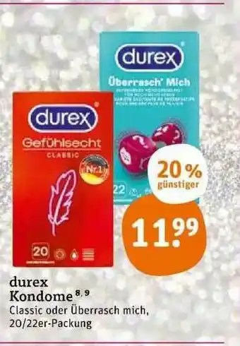 tegut Durex Kondome Angebot