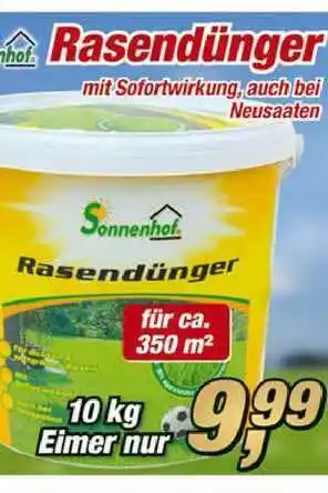 Posten Börse Sonnenhof Rasendünger 10 kg Angebot