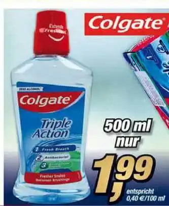 Posten Börse Colgate Triple Action 500ml Angebot