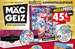 Mäc Geiz POKÉMON-ADVENTSKALENDER Angebot