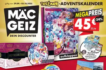 Mäc Geiz POKÉMON-ADVENTSKALENDER Angebot