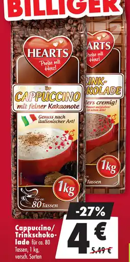 Mäc Geiz HEARTS Cappuccino/ Trinkschokolade Angebot