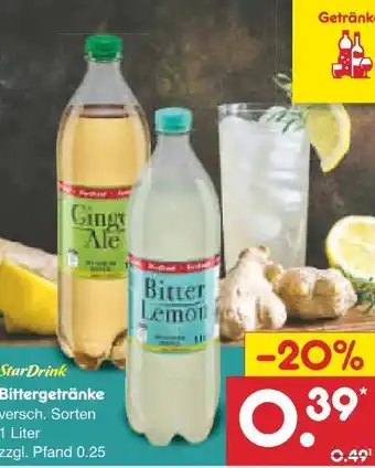 Netto Marken-Discount Star Drink Bittergetränk Ginger Ale Angebot