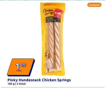 Action Pinky hundesnack chicken springs Angebot