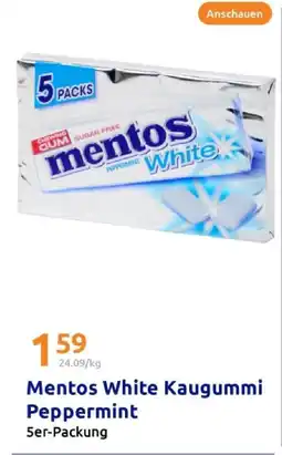 Action Mentos white kaugummi peppermint Angebot
