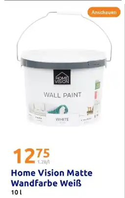Action Home vision matte wandfarbe weiß Angebot