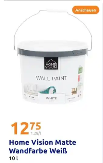 Action Home vision matte wandfarbe weiß Angebot