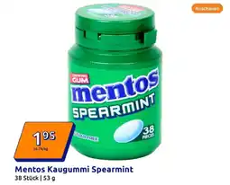 Action Mentos kaugummi spearmint Angebot