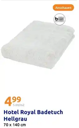 Action Hotel royal badetuch hellgrau Angebot