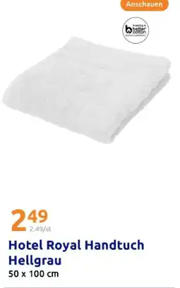 Action Hotel royal handtuch hellgrau Angebot