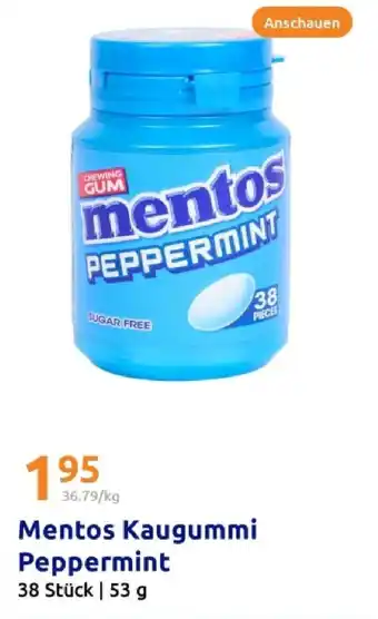 Action Mentos kaugummi peppermint Angebot