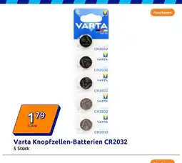 Action Varta knopfzellen-batterien cr2032 Angebot