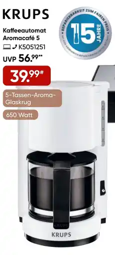 Galeria KRUPS Kaffeeautomat Aromacafé 5 Angebot