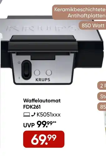Galeria KRUPS Waffelautomat FDK261 Angebot