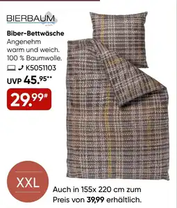 Galeria BIERBAUM Biber-Bettwäsche Angebot
