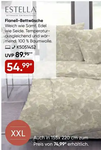 Galeria ESTELLA Flanell-Bettwäsche Angebot