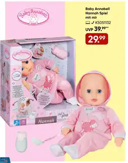 Galeria Baby Annabell Hannah Spiel mit mir Angebot