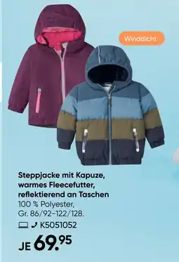 Galeria killtec Steppjacke mit Kapuze, warmes Fleecefutter, reflektierend an Taschen Angebot