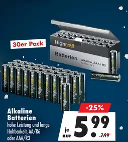 Mäc Geiz Highcraft Batterien Alkaline Angebot