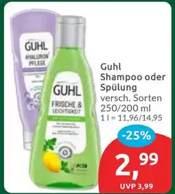 Budni Guhl Shampoo oder Spülung Angebot