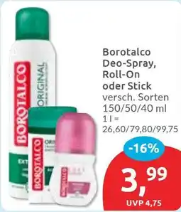 Budni Borotalco Deo-Spray, Roll-On oder Stick Angebot