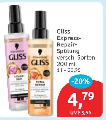 Budni Gliss Express- Repair- Spülung Angebot