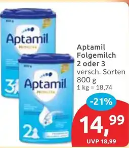 Budni Aptamil Folgemilch 2 oder 3 Angebot