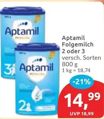 Budni Aptamil Folgemilch 2 oder 3 Angebot