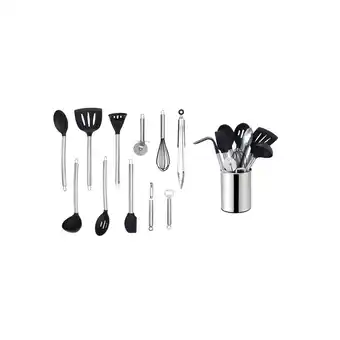 Netto Marken-Discount ECHTWERK Küchenhelfer Set 12-teilig silber Angebot