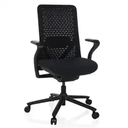 Netto Marken-Discount hjh OFFICE High End Bürostuhl VERVIO Stoff / Netzstoff mit Armlehnen Angebot