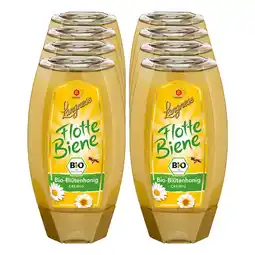Netto Marken-Discount Langnese Flotte Biene Bio-Blütenhonig cremig 250 g, 8er Pack Angebot