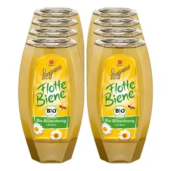 Netto Marken-Discount Langnese Flotte Biene Bio-Blütenhonig cremig 250 g, 8er Pack Angebot