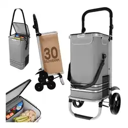 Netto Marken-Discount 24MOVE Einkaufstrolley VEHLO 3in1 Trolley faltbarer Einkaufswagen mit Kühlfach, grau Angebot