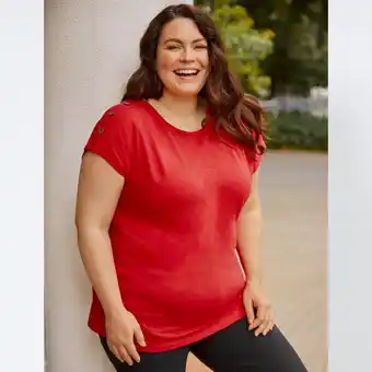 NKD Damen-T-Shirt mit Boot-Ausschnitt, große Größen Angebot