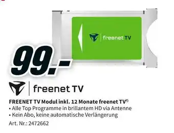 MediaMarkt Freenet tv modul inkl. 12 monate freenet tv Angebot