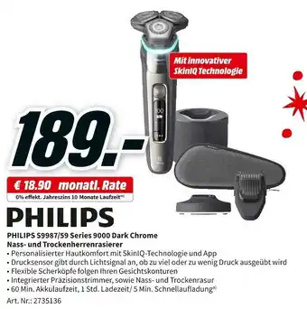 MediaMarkt Philips nass- und trockenherrenrasierer Angebot