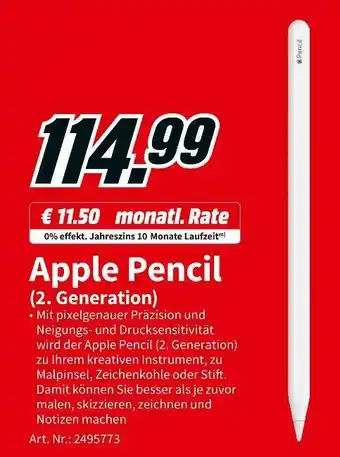 MediaMarkt Apple pencil Angebot