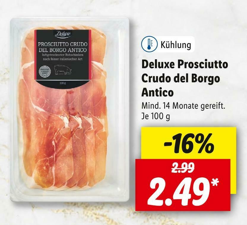 Deluxe prosciutto crudo del antico Angebot bei Lidl