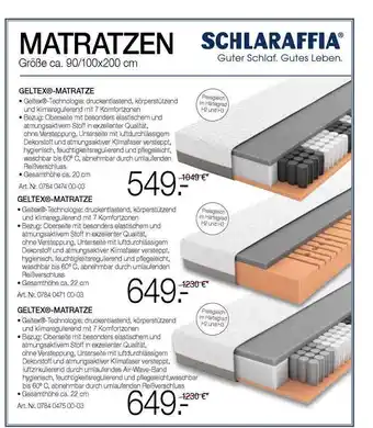 Möbel Heinrich Schlaraffia Matratzen Angebot