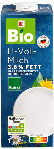 Kaufland K-Bio Bio H-Vollmilch Angebot
