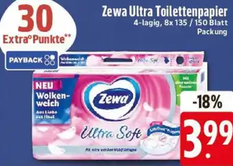 Edeka Zewa Ultra Toilettenpapier Angebot