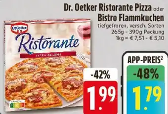 E-Center Dr. Oetker Ristorante Pizza oder Bistro Flammkuchen Angebot