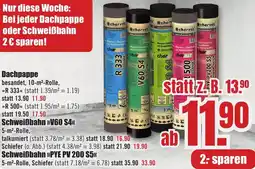 B1 Discount Baumarkt Dachpappe Angebot