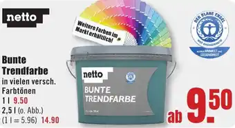 B1 Discount Baumarkt netto Bunte Trendfarbe Angebot