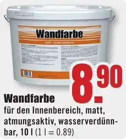 B1 Discount Baumarkt Wandfarbe Angebot