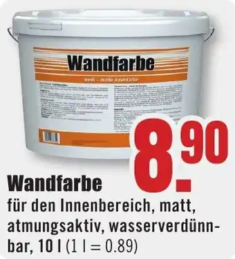 B1 Discount Baumarkt Wandfarbe Angebot