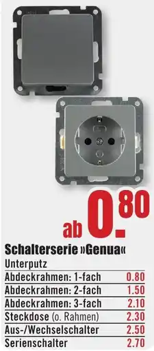 B1 Discount Baumarkt Schalterserie Genua Angebot